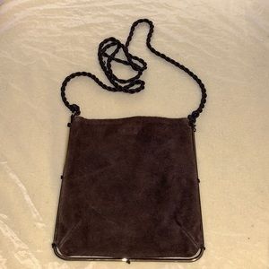 Vintage brown suede purse